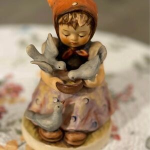 Porcelain Hummel Cinderella Figurine with Birds